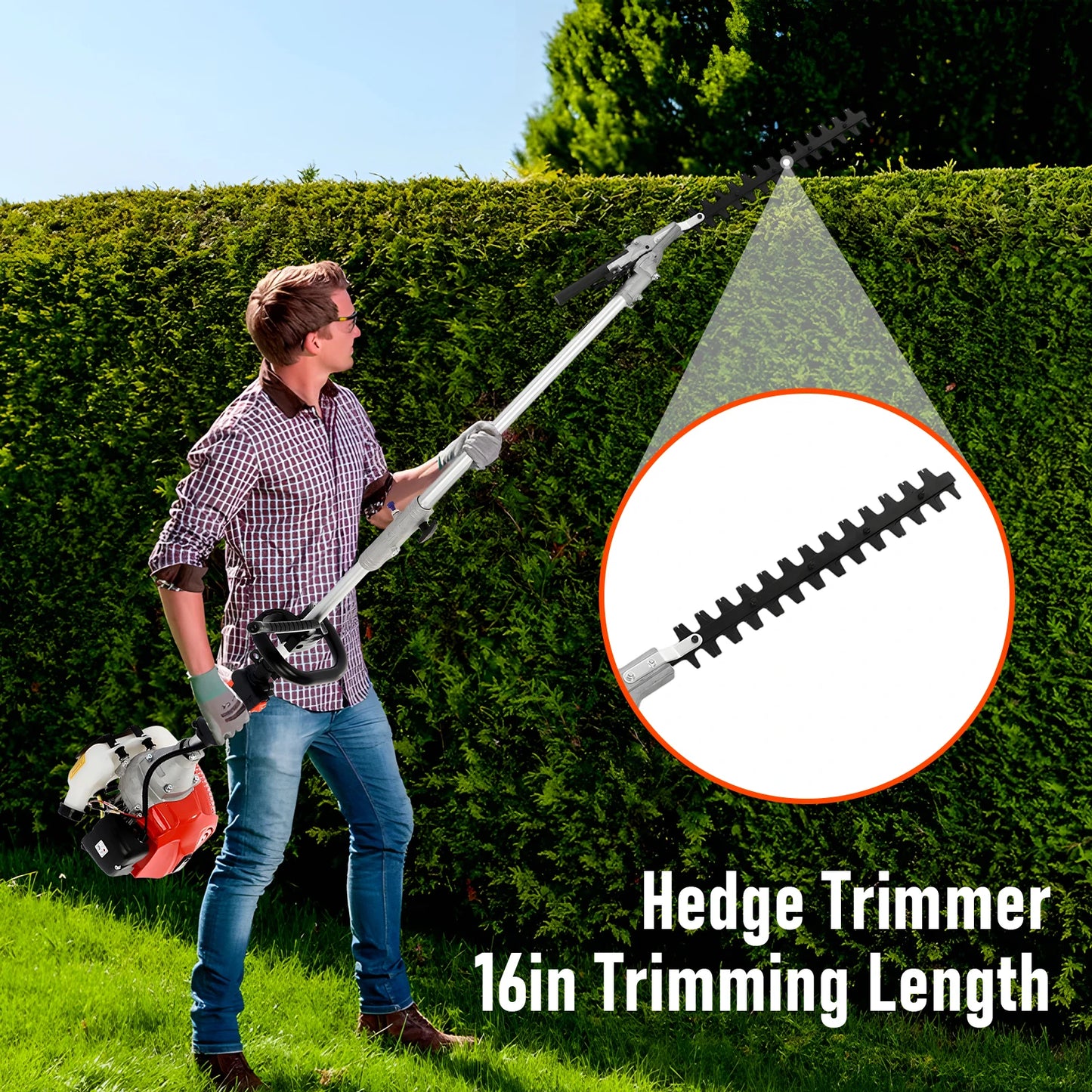 Petrol Hedge Trimmer Gas Five In One Garden Tool Cutter