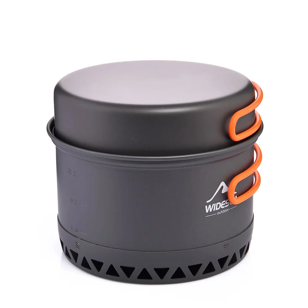 Widesea Outdoor Camping Cookware Set With Pot And Kettle