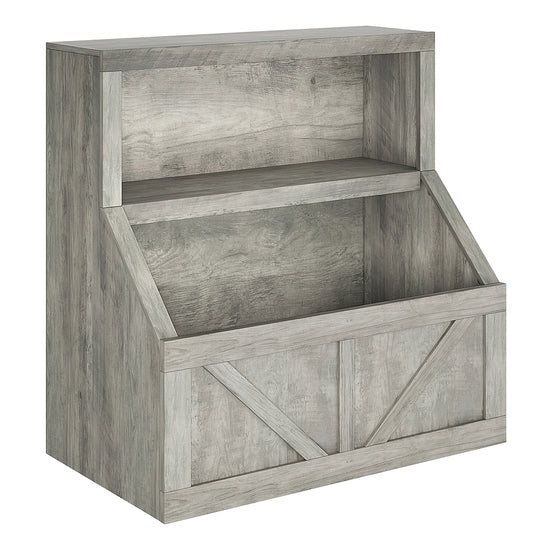 Wooden Kids Bookshelf With Cubby Storage Organizer For Nursery