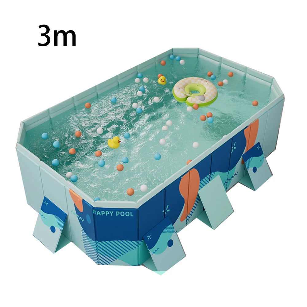 Foldable Outdoor Large Pool Garden Family Non Inflatable Pool