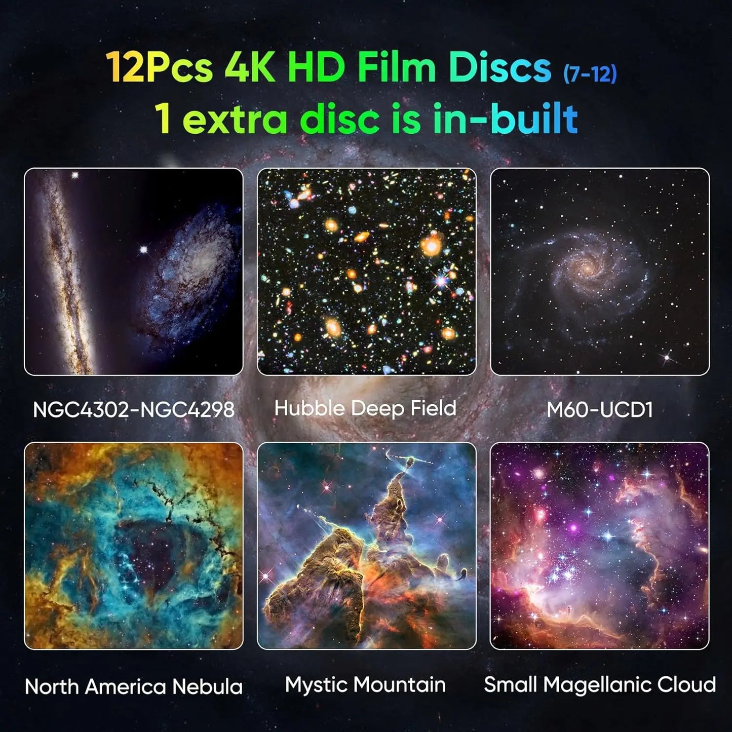 Aiopp Galaxy Projector Bedroom Star Projector With 13 Discs