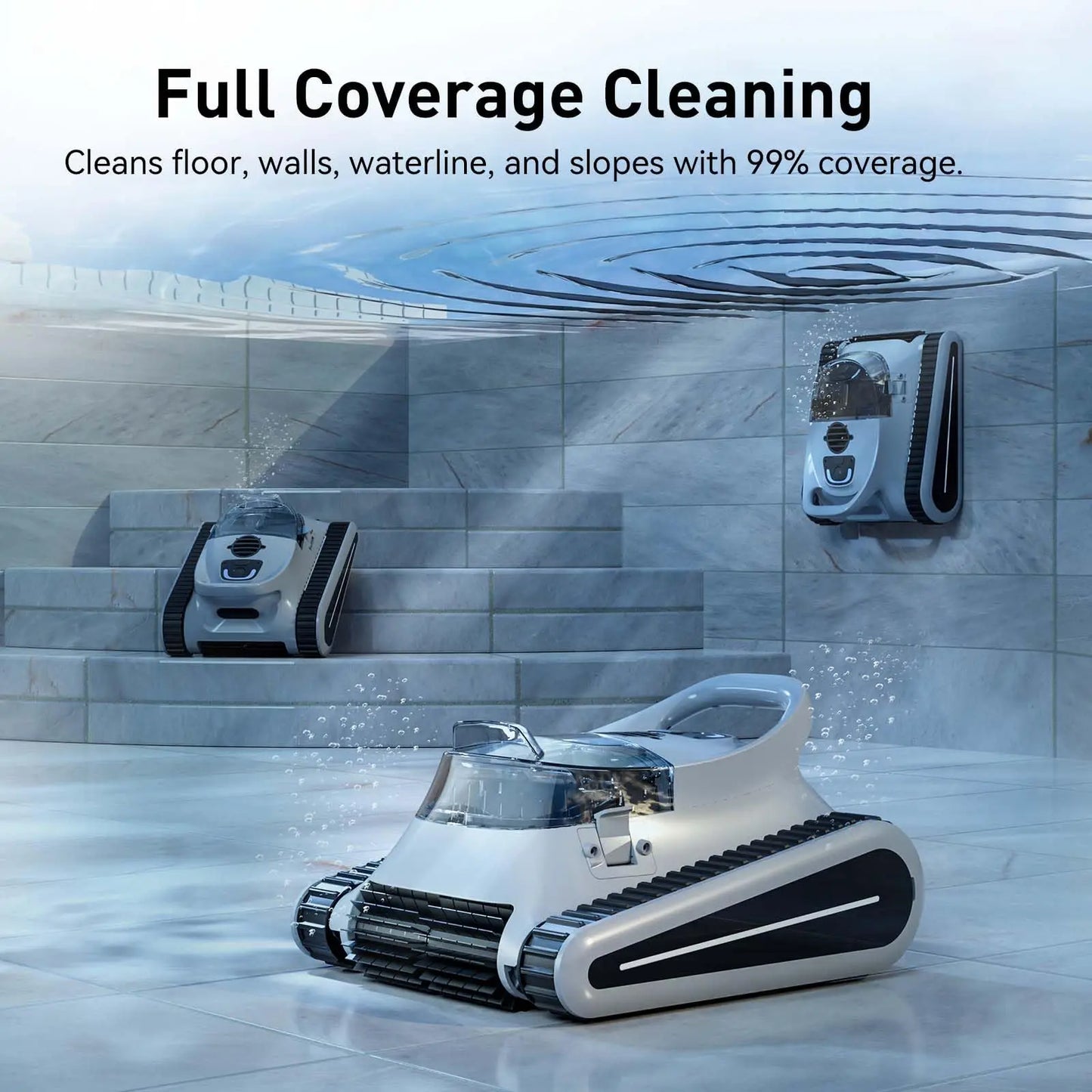 Seauto Crab Pro Cordless Robotic Pool Cleaner for Inground Pools