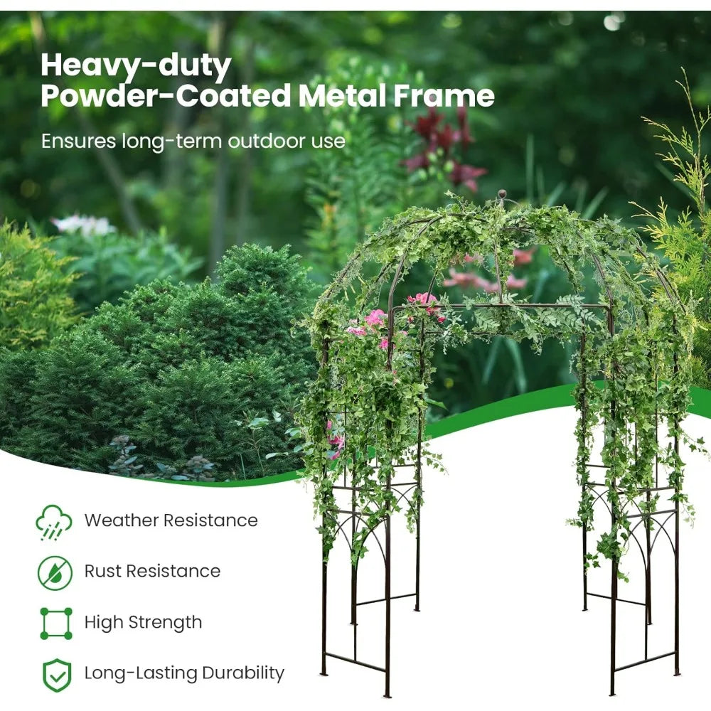 Birdcage Shape Garden Arbor Gazebo Arch For Climbing Plants