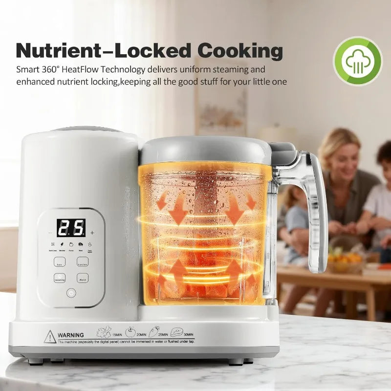 Baby Food Maker Steamer Blender 4 In 1 Auto Steam Blend Puree BPA Free