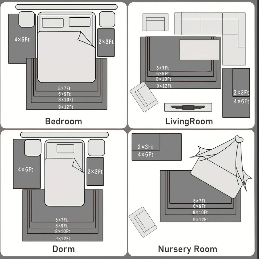 Aubusson Style Plush Area Rug For Living Room And Bedroom