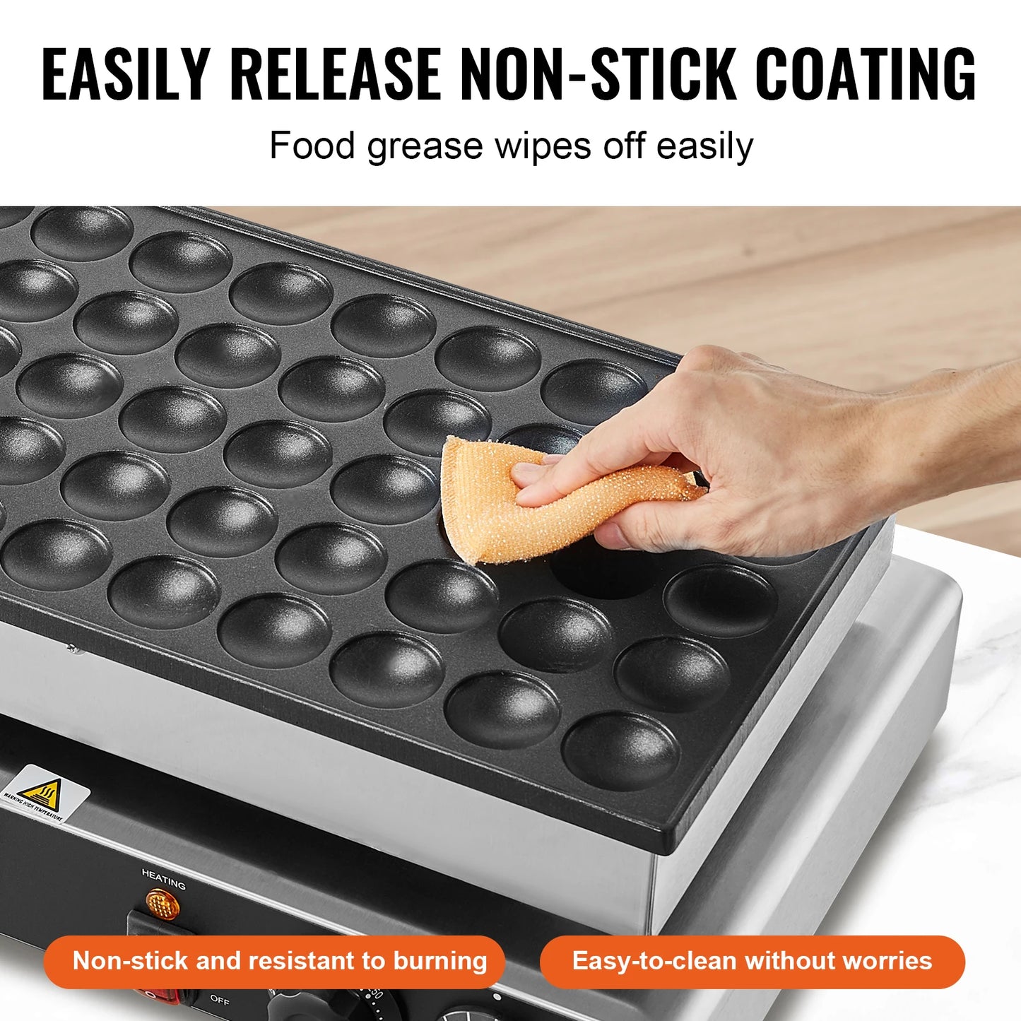 SucceBuy 50Pcs Dutch Pancake Dorayaki Maker Dual Temp Control