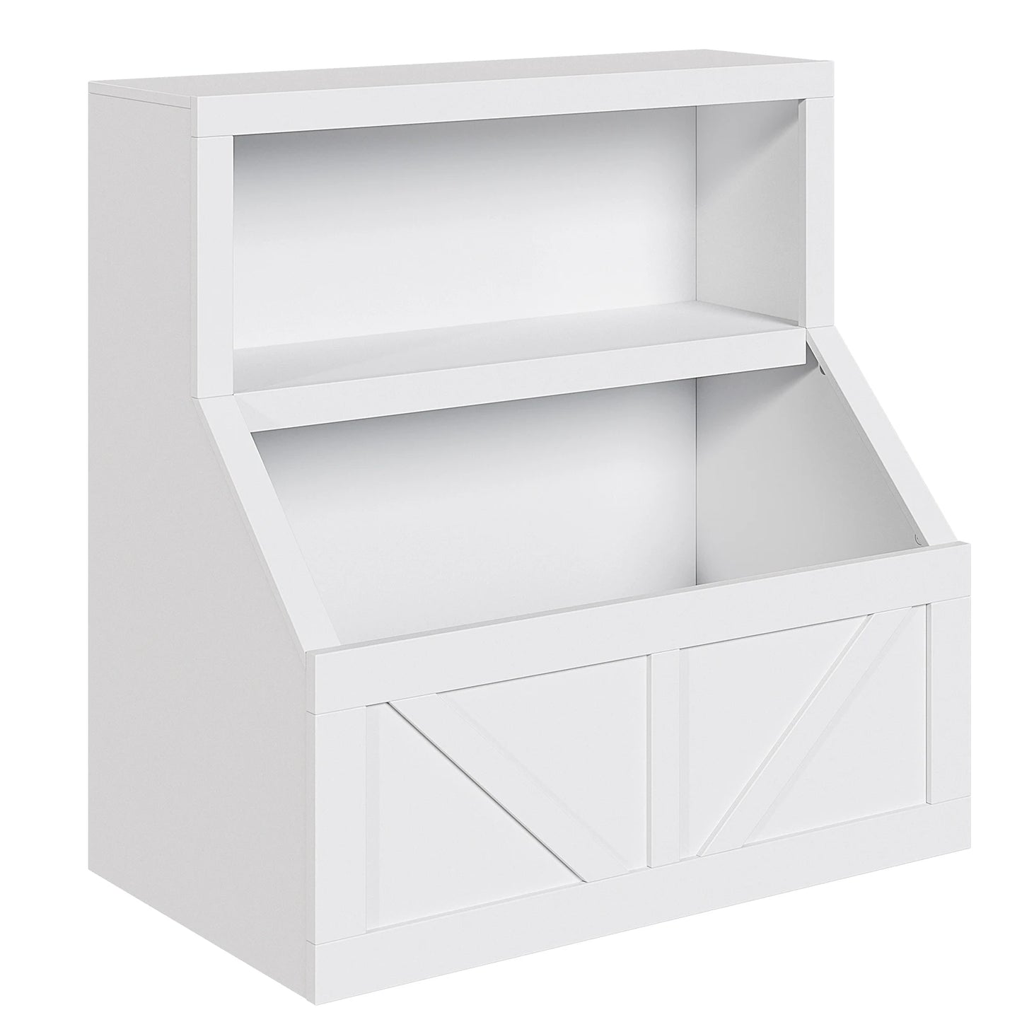 Wooden Kids Bookshelf With Cubby Storage Organizer For Nursery