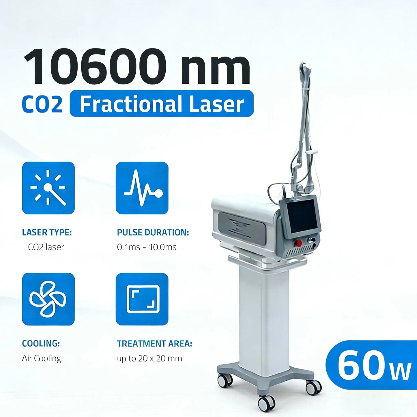 GIOIO CO2 Fractional Laser Machine 4D Fotona 10600nm for Scar Removal