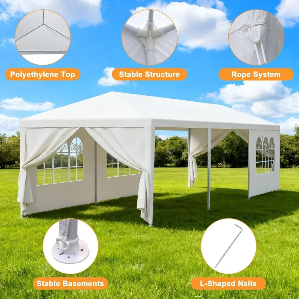 NONECN Outdoor Party Tent Heavy Duty Backyard Canopy