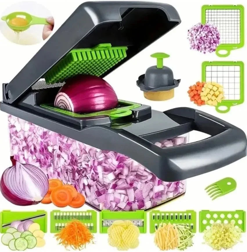 AEDG 14-In-1 Vegetable Chopper Slicer Dicer With Handle