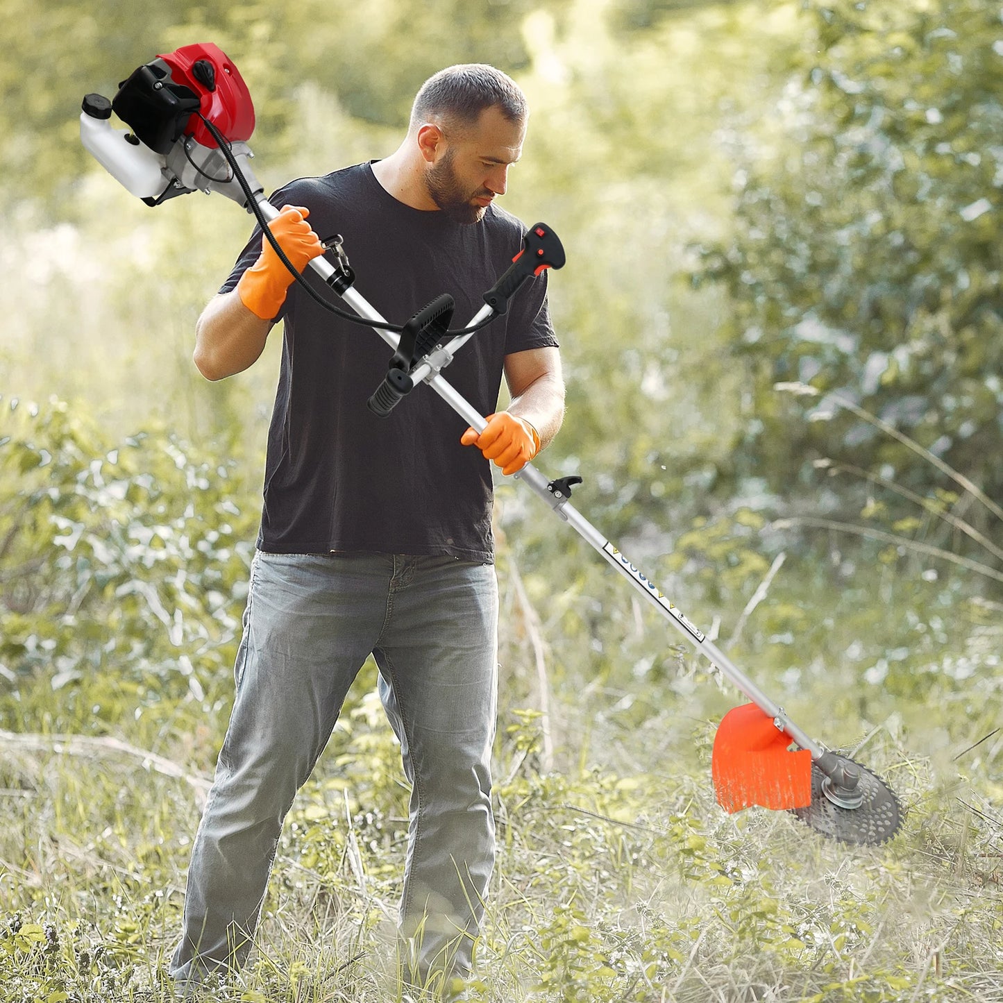 Gas Powered 2-Stroke Weed Wacker 4-In-1 String Trimmer