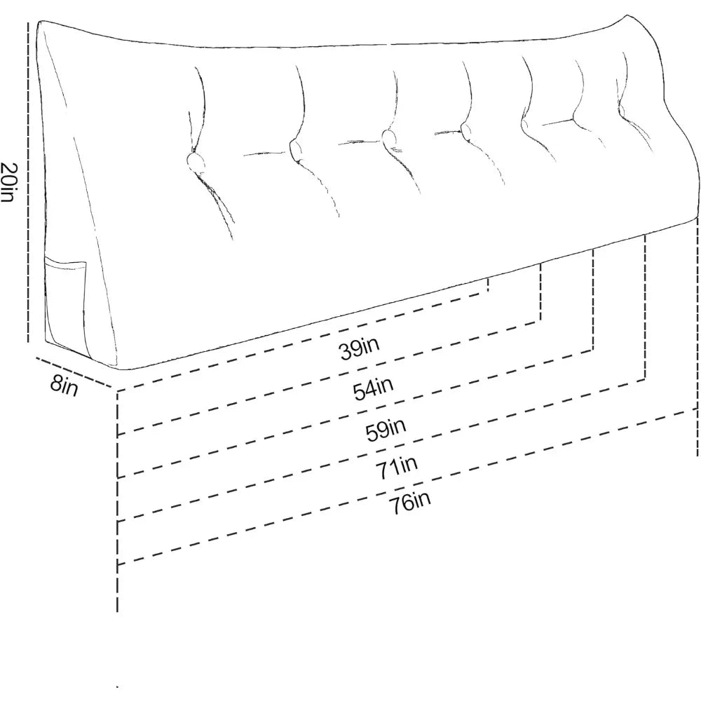 Ergonomic Padded Headboard Panels For Wall Mounting