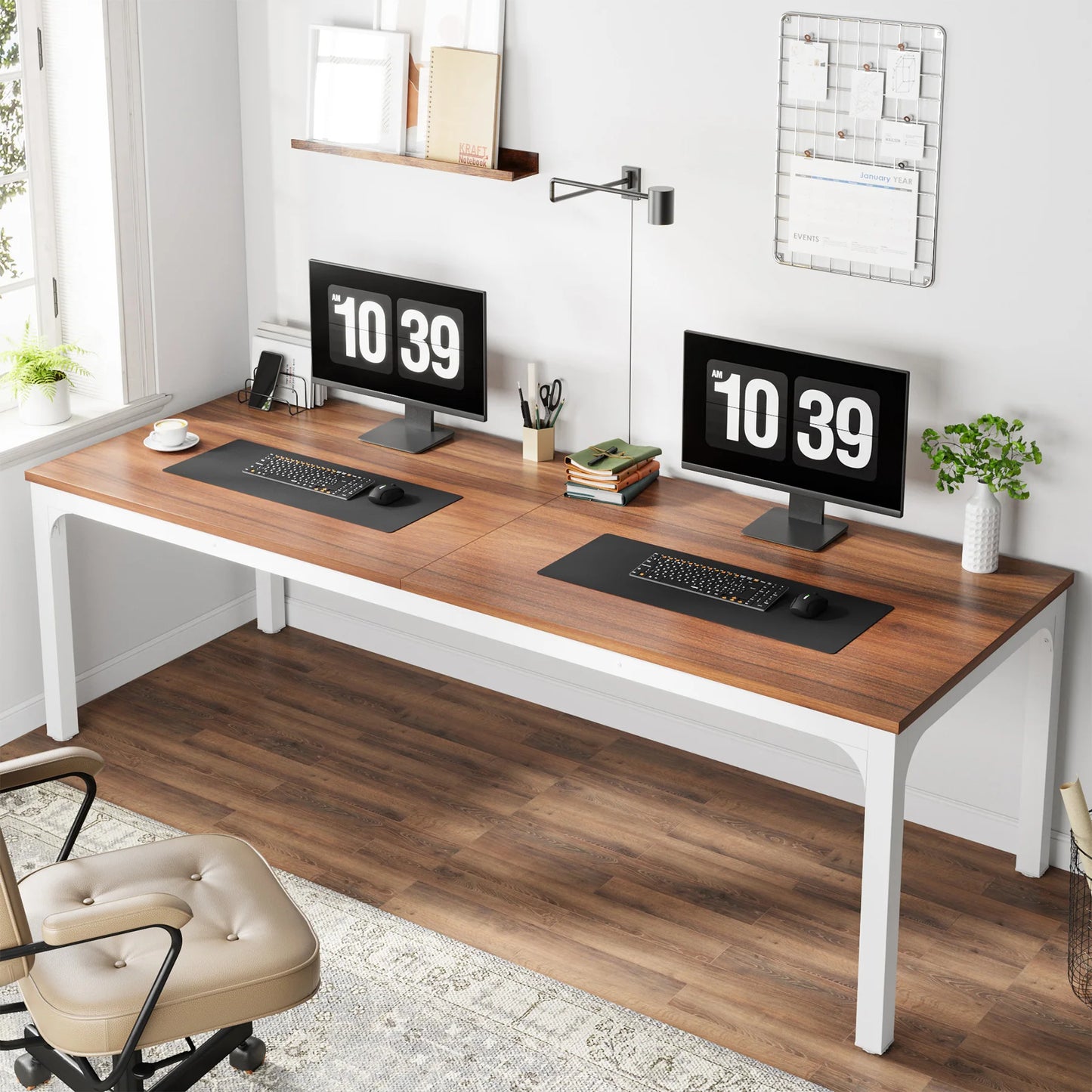 Tribesigns Extra Long Computer Desk For Two People Home Office