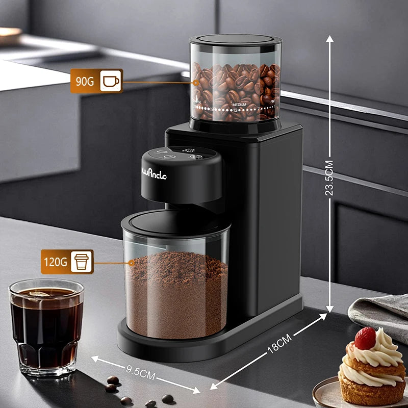 KIRAINAFLY Conical Burr Coffee Grinder With 25 Grind Settings Espresso