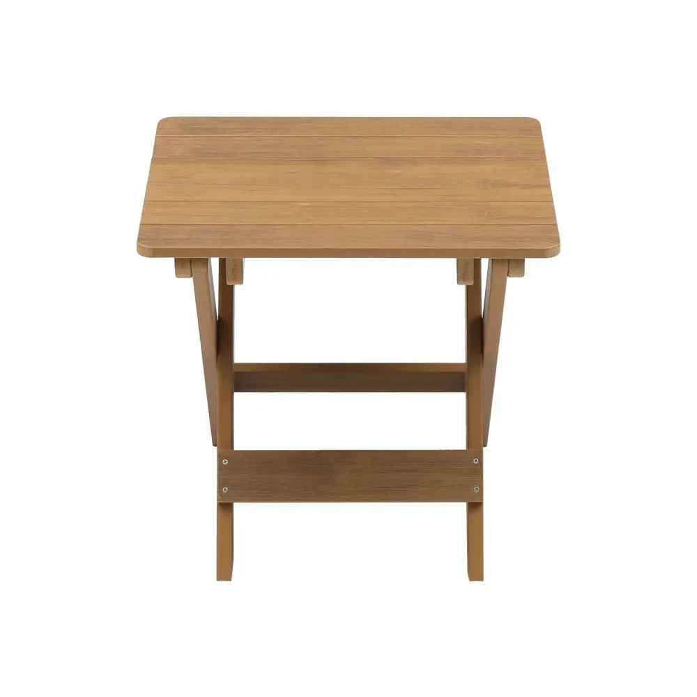 LISM Teak Foldable Bistro Set With Table And 2 Chairs