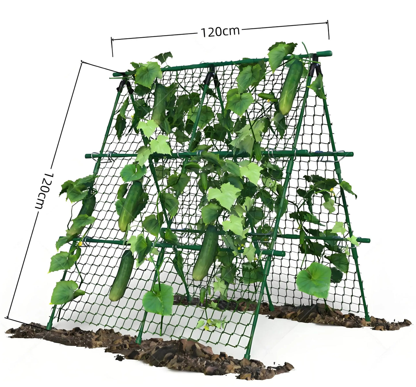 HiMISS Raised Bed Trellis A Frame Garden Support For Climbing Vegetables