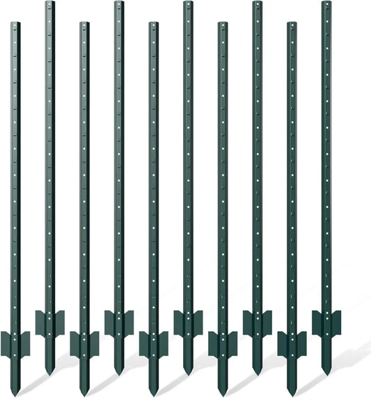 Metal Fence Post U Post No Dig Garden Stakes For Temporary Fencing