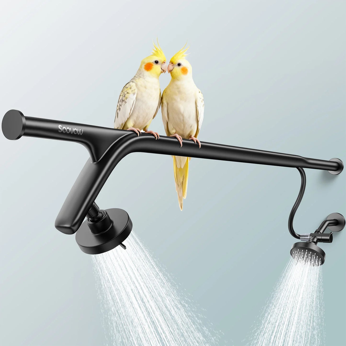 Stainless Steel Dual Shower Head System For Couples