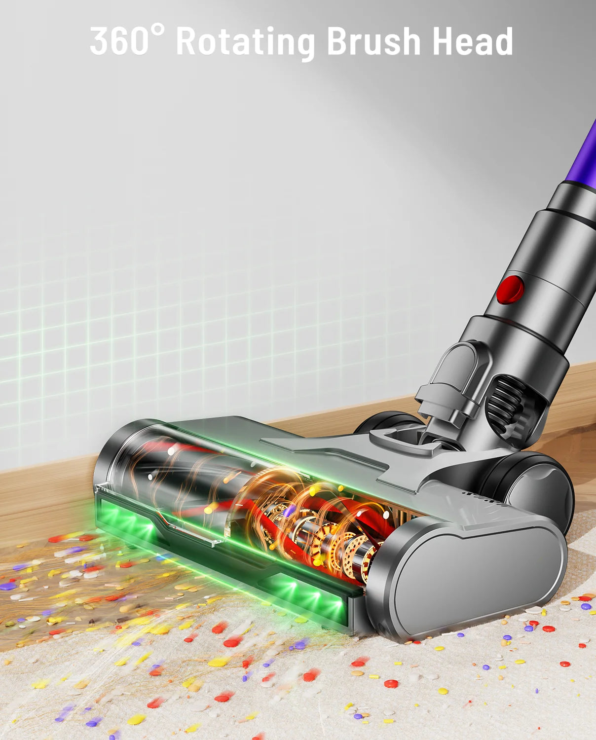 VAKERR X15 Pro 650W Cordless Vacuum Cleaner 65KPa Suction For Pet Hair