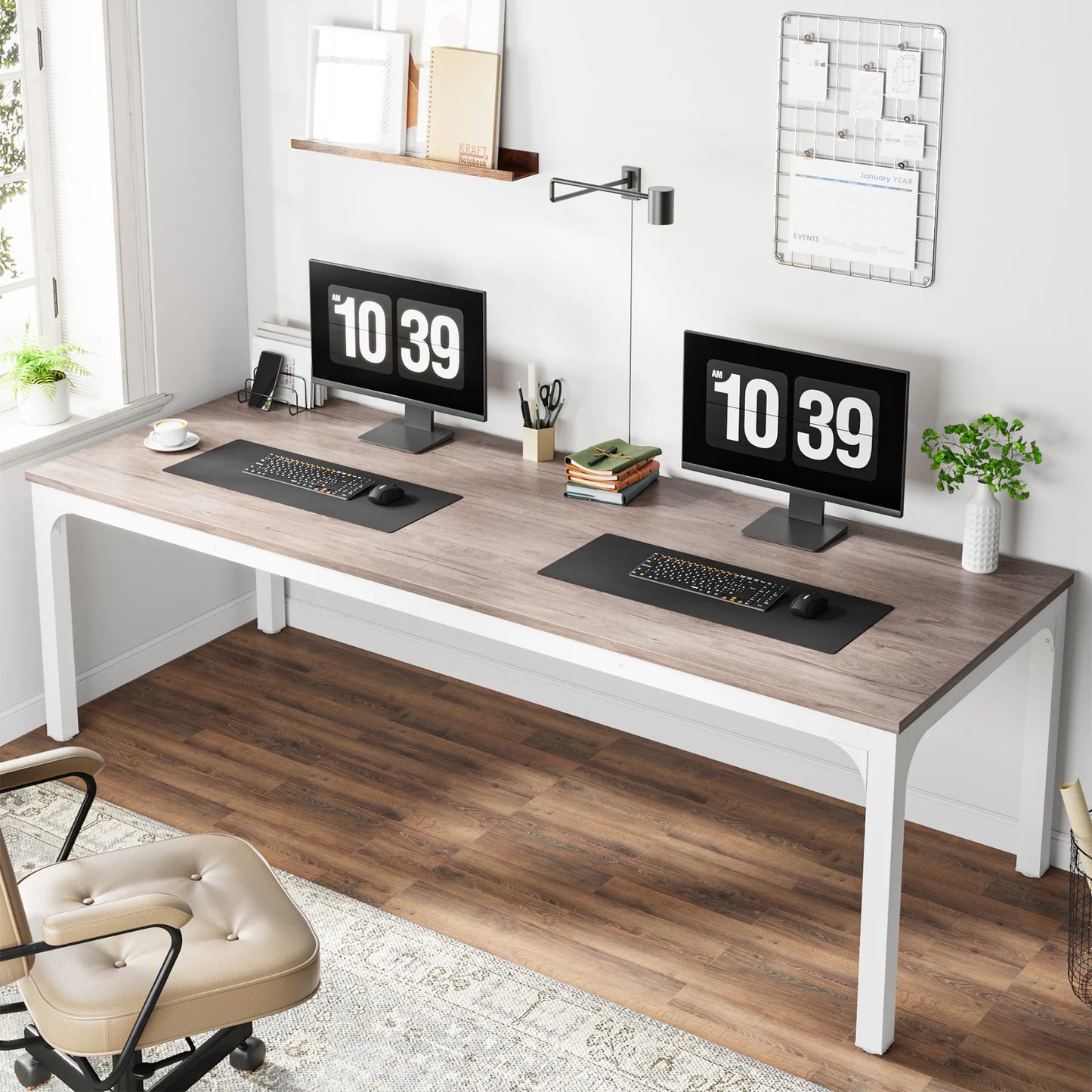 Tribesigns Extra Long Computer Desk For Two People Home Office
