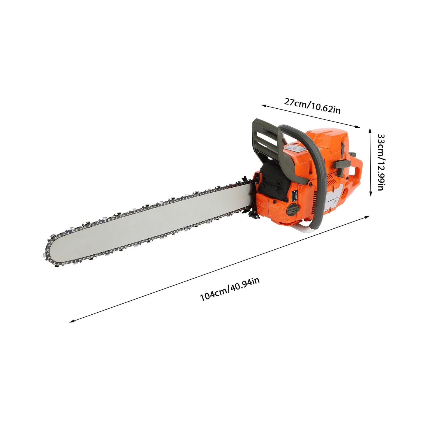 CNCEST Gas Chainsaw 2 Stroke Power Cutter For Wood Cutting