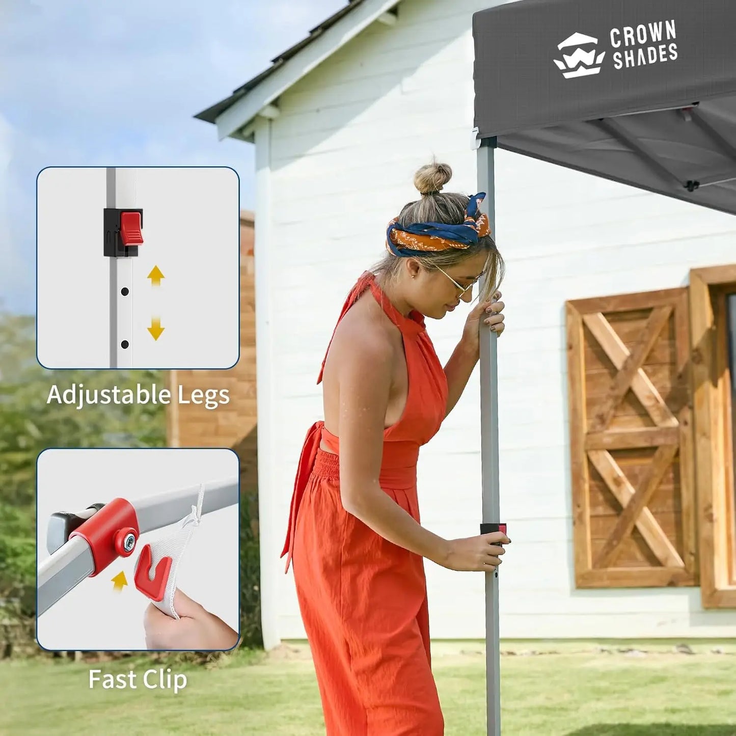 Pop Up Canopy With Side Wall Easy Setup Outdoor Events