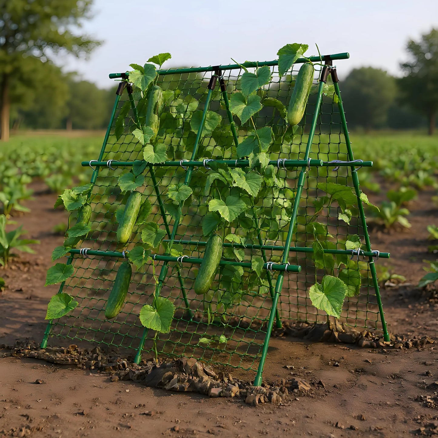 HiMISS Raised Bed Trellis A Frame Garden Support For Climbing Vegetables