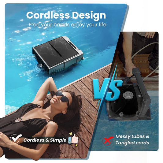 Vastorm Y80 Solar Robotic Pool Cleaner with Auto Parking