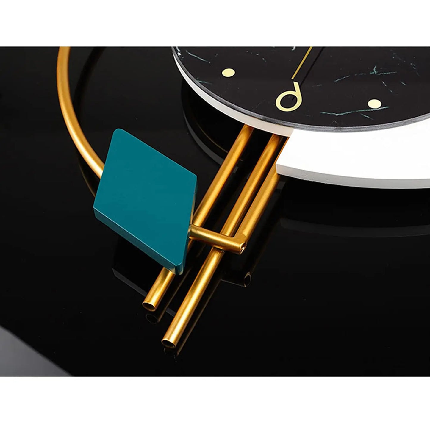 Marble Wall Clock Nordic Style Silent Battery Operated