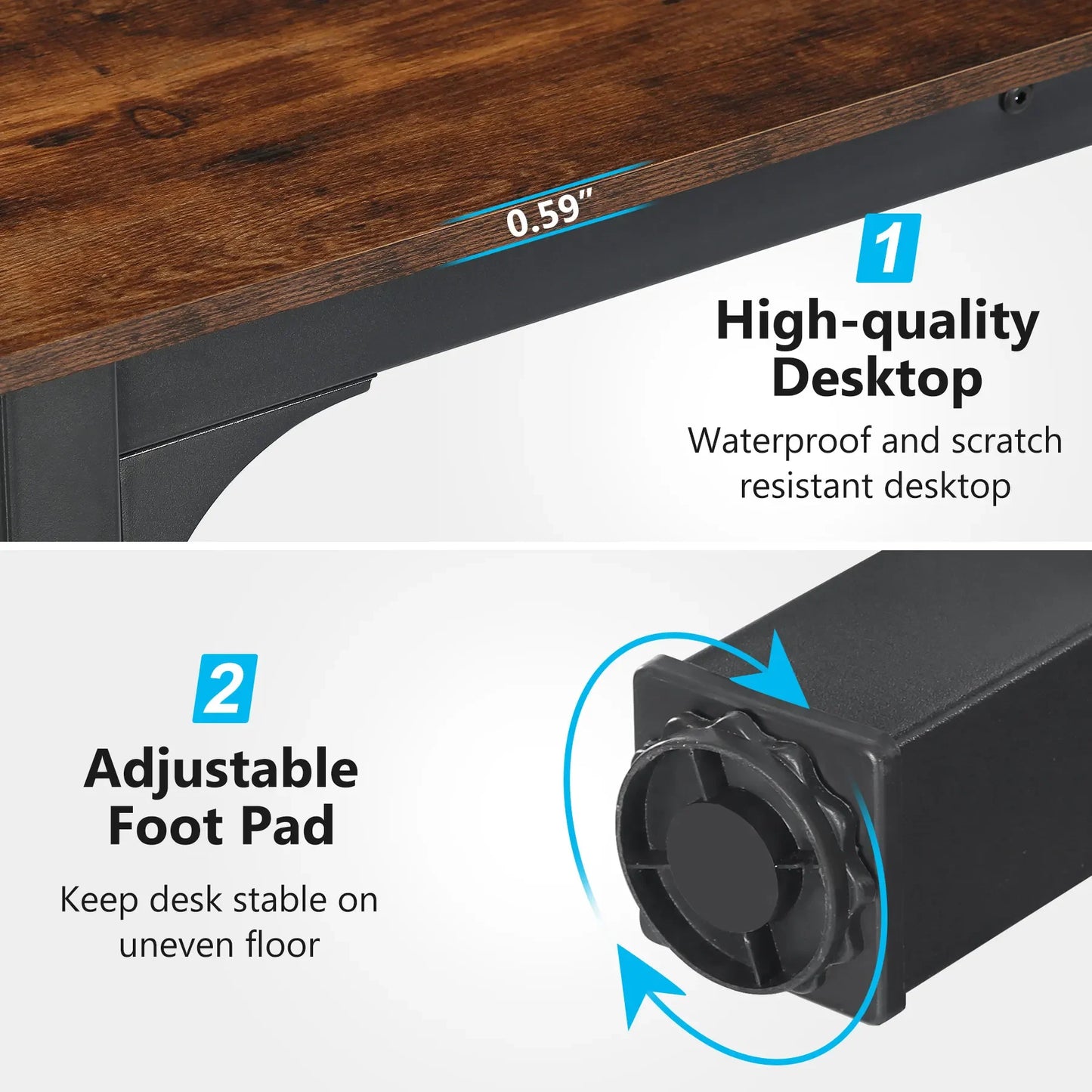 Tribesigns Extra Long Computer Desk For Two People Home Office