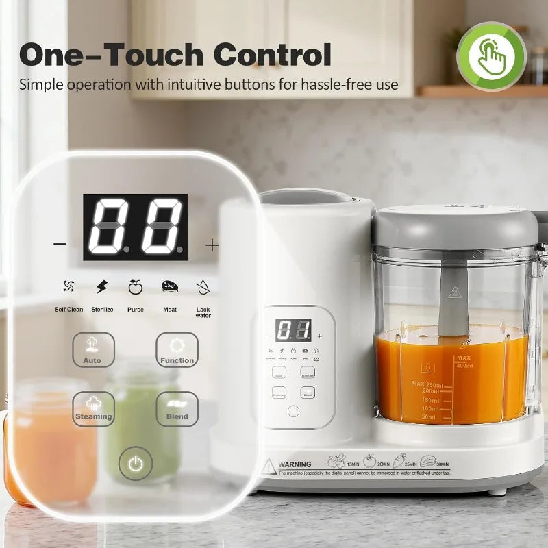 Baby Food Maker Steamer Blender 4 In 1 Auto Steam Blend Puree BPA Free