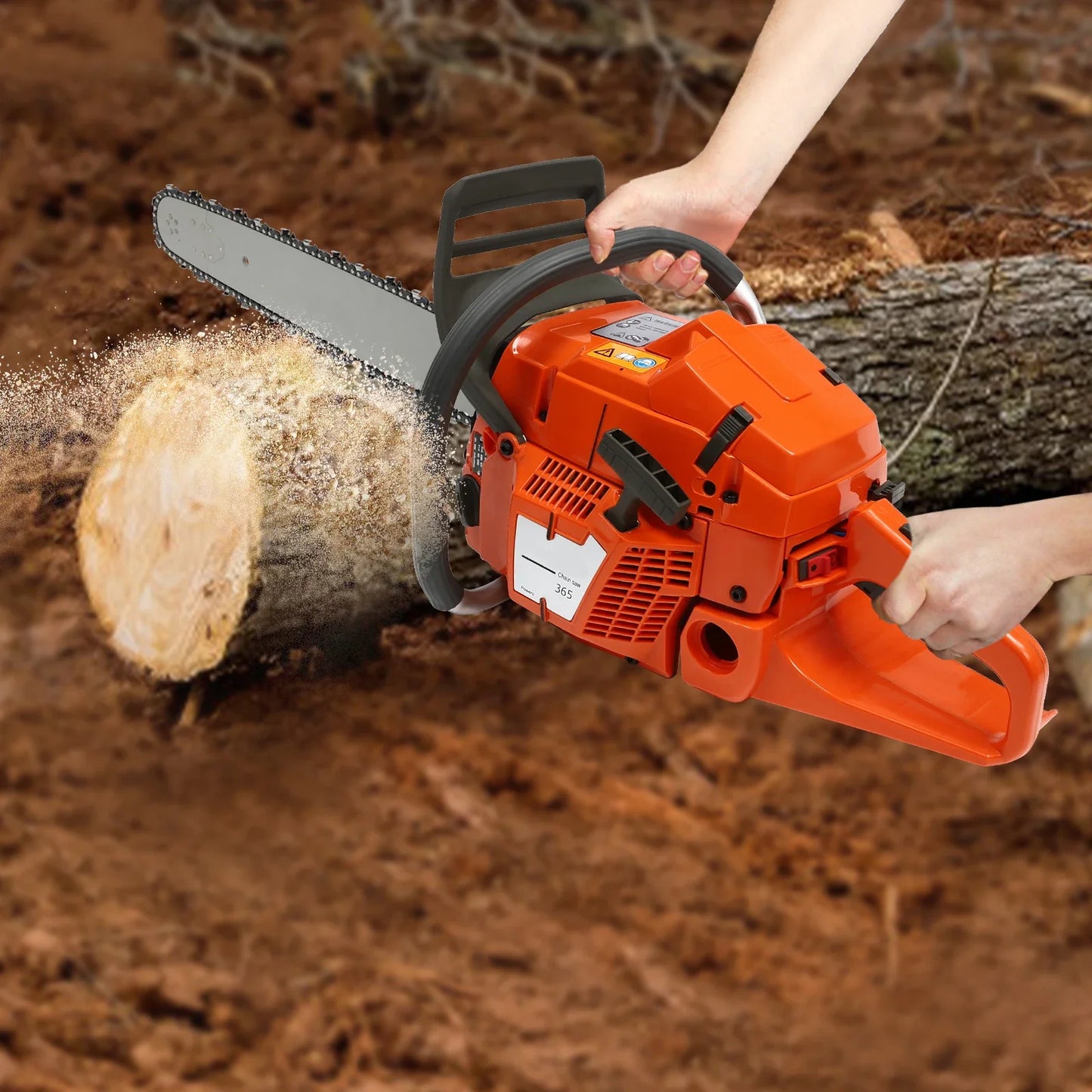 CNCEST Gas Chainsaw 2 Stroke Power Cutter For Wood Cutting
