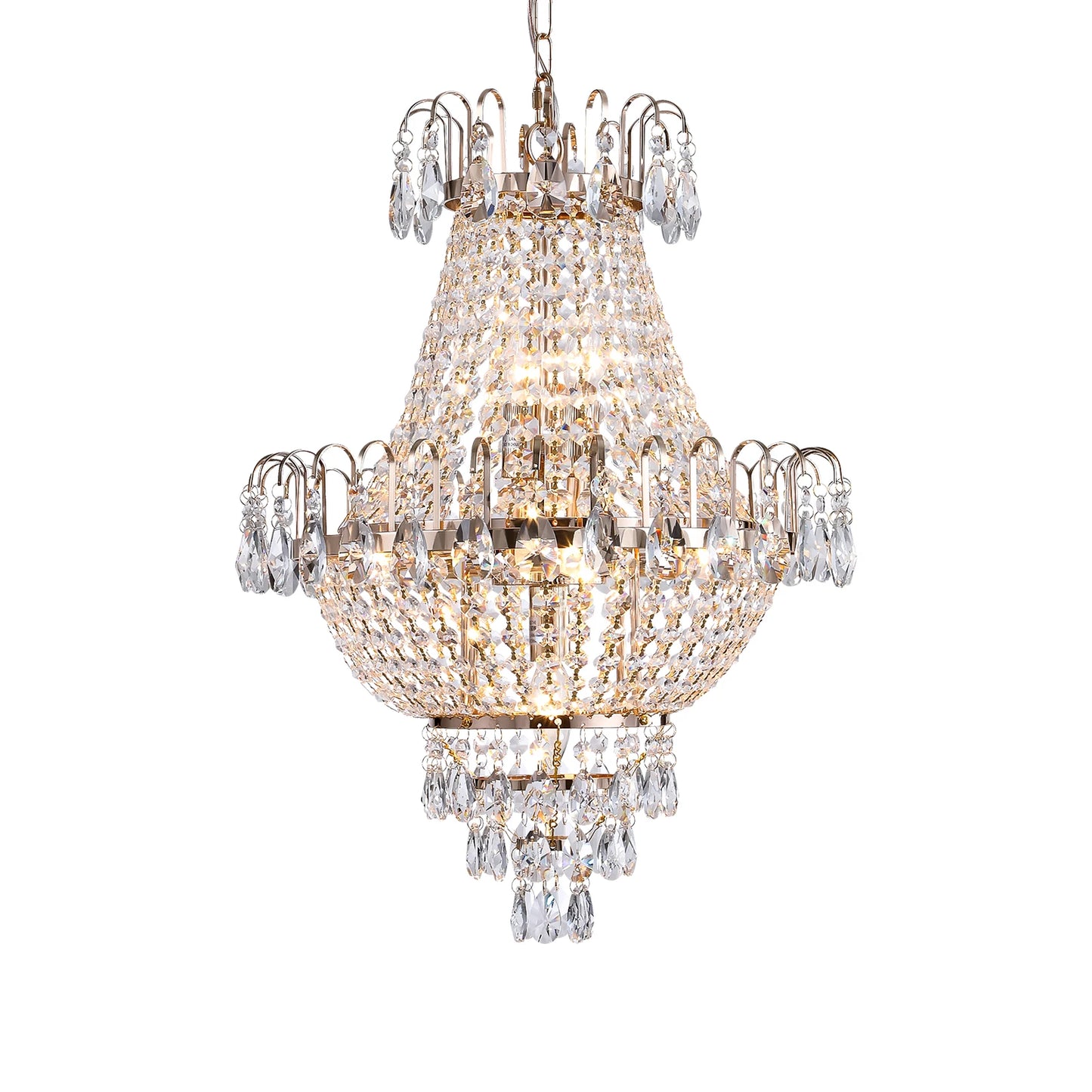 ARLGSITE European Style Crystal Chandelier 7 Light Fixture