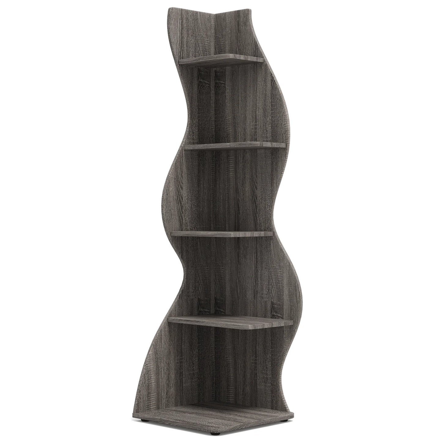 Tribesigns Corner Shelf Modern Wall Shelf Bookcase Plant Stand
