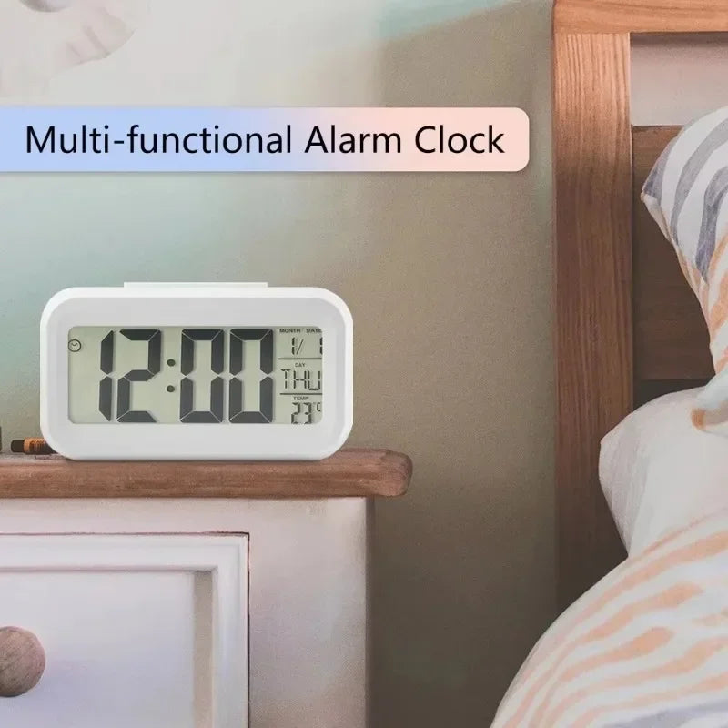 Digital Desk Clock With Calendar Alarm And Led Display