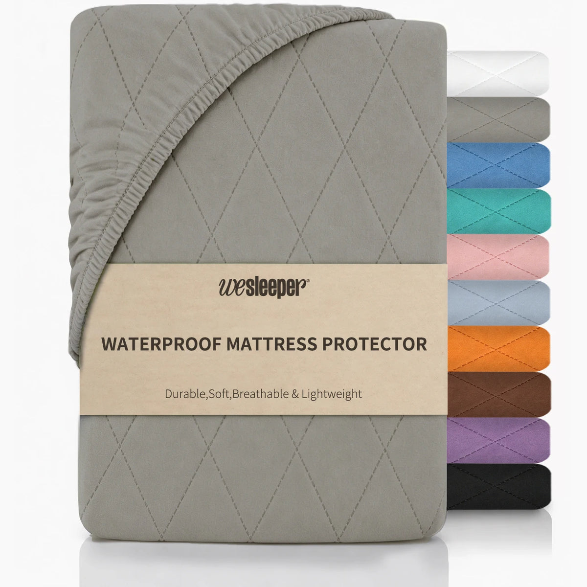 Waterproof Breathable Fitted Mattress Protector Bed Sheet Cover