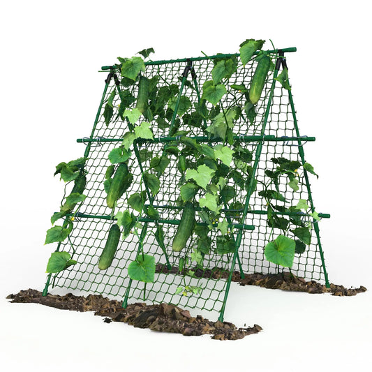 HiMISS Raised Bed Trellis A Frame Garden Support For Climbing Vegetables