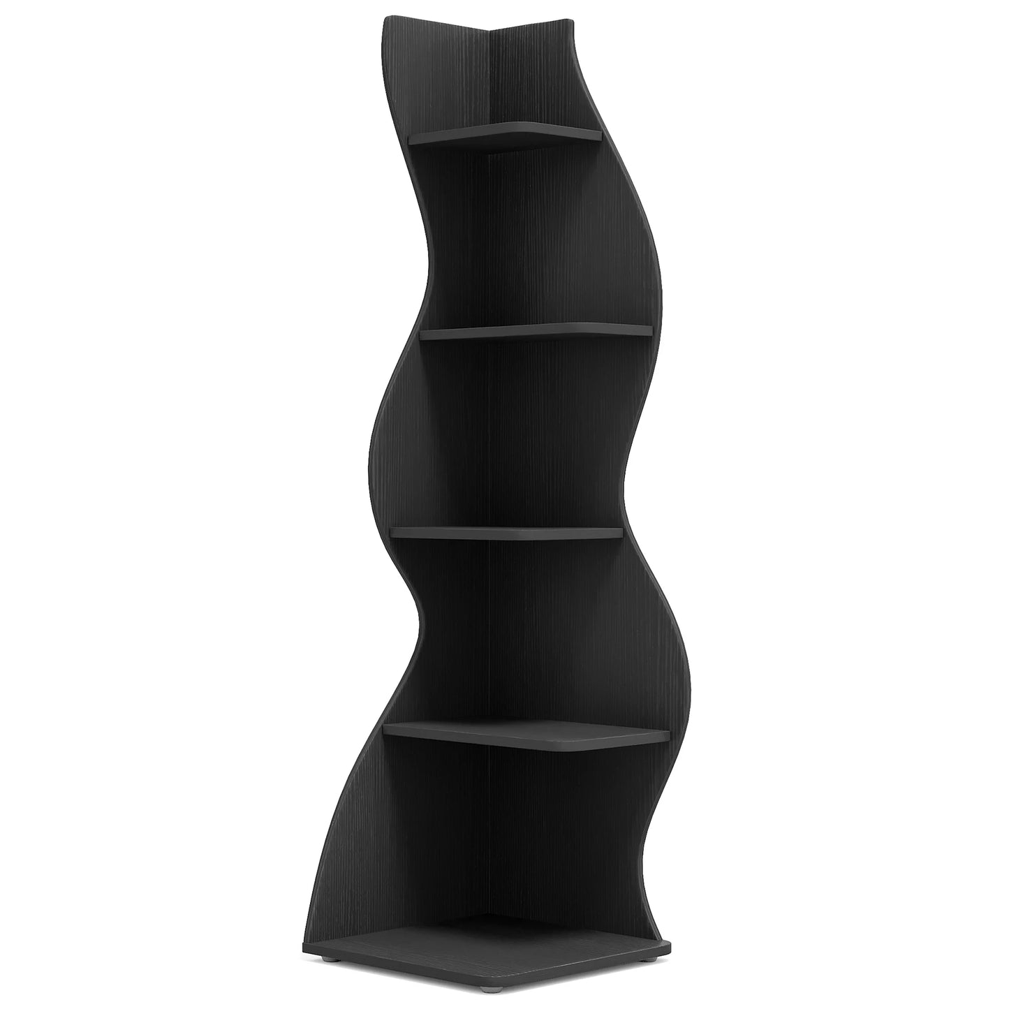 Tribesigns Corner Shelf Modern Wall Shelf Bookcase Plant Stand