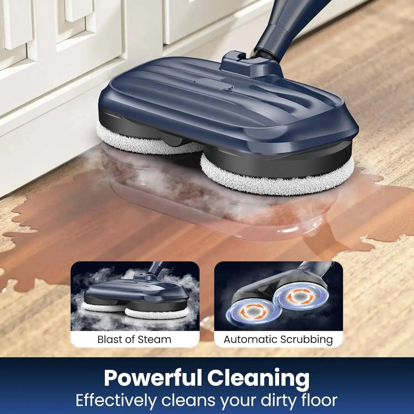Devoac VM6 Scrubbing Steam Mop With Rotating Pad 1300W