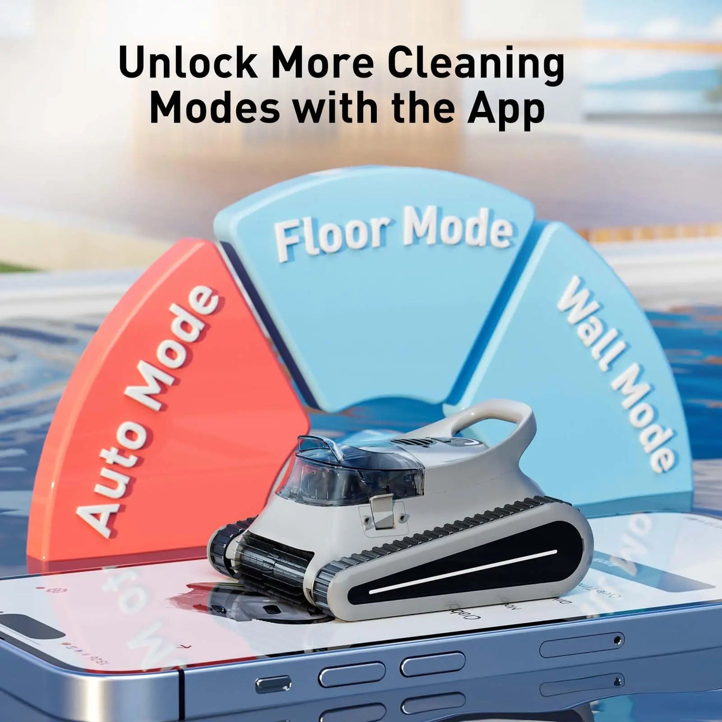 Seauto Crab Pro Cordless Robotic Pool Cleaner for Inground Pools