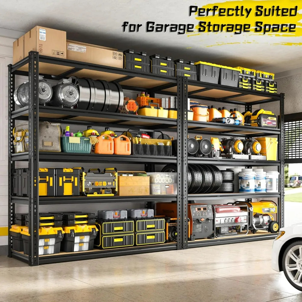 Heavy Duty Garage Shelving Unit 5 Tier Metal Storage Racks