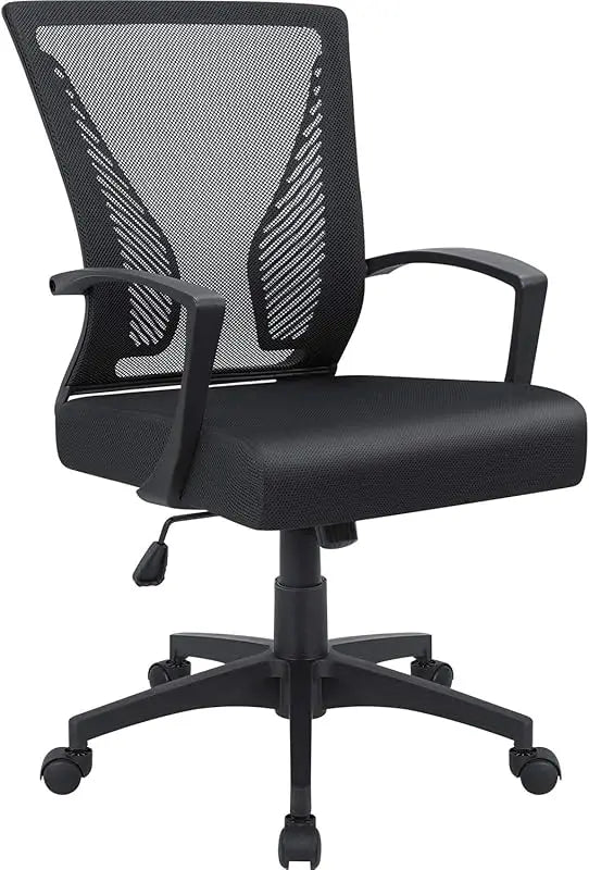 Office Chair Ergonomic Mesh Chair With Lumbar Support And Armrests