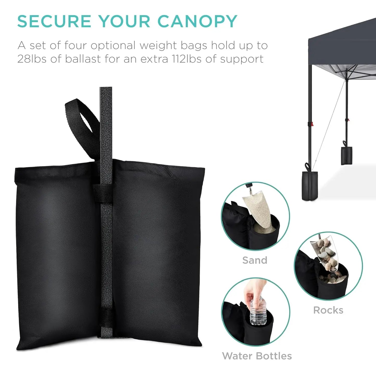 One Person Pop Up Canopy Tent Portable Shelter Instant Setup