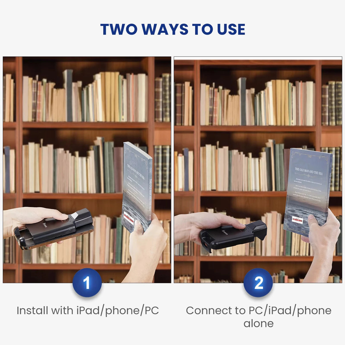Eyoyo Bluetooth 1D 2D Barcode Scanner Portable QR Code Reader