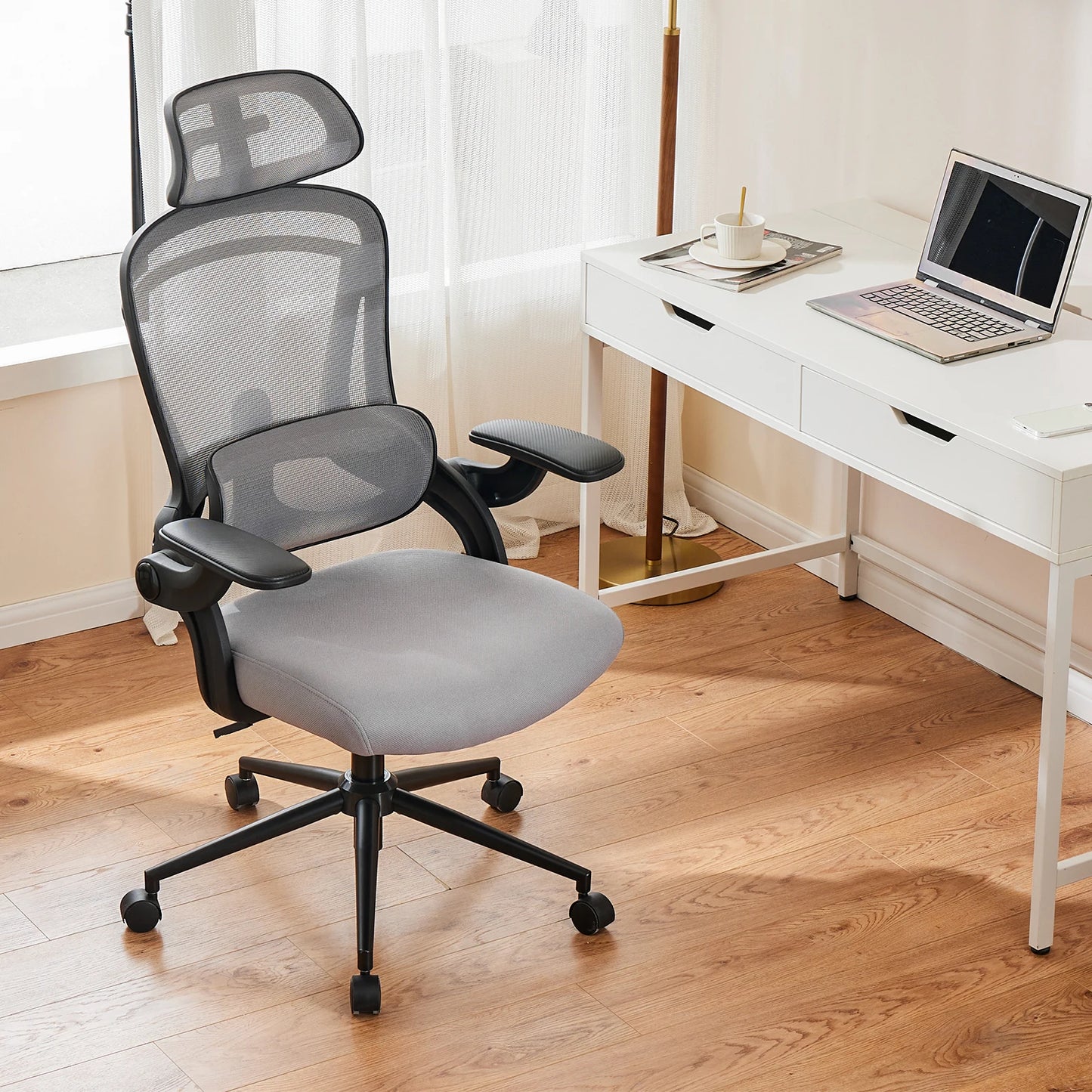 JHK Ergonomic Mesh Lumbar Support Office Chair With Adjustable Tilt