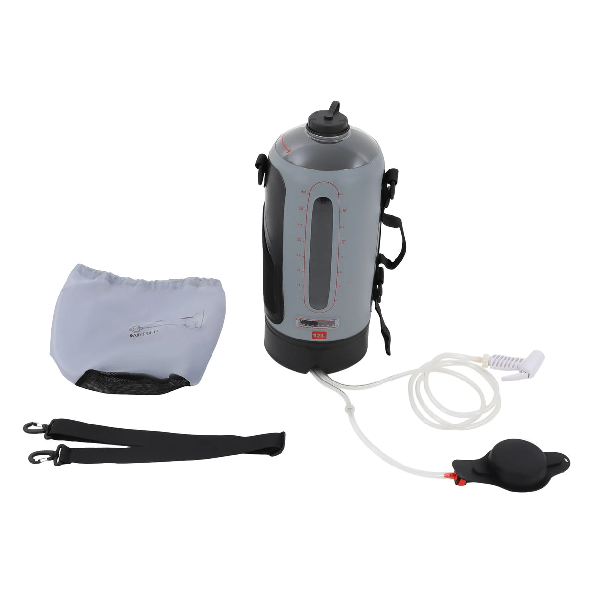Portable Solar Camping Shower Bag With Hand Pump And Hose