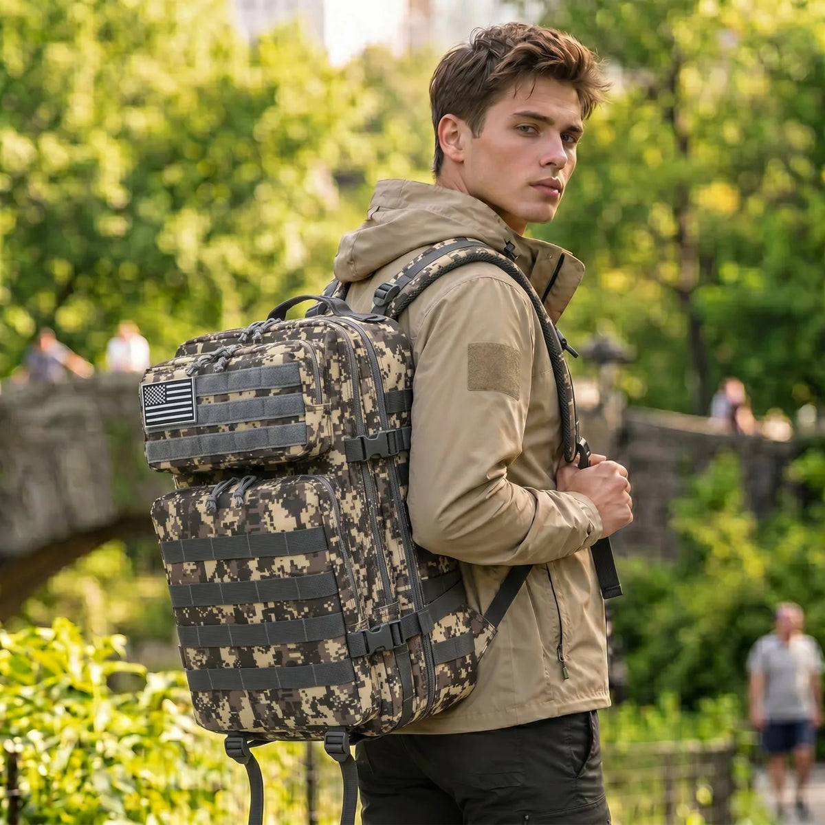 ReFire Gear Tactical Travel Backpack With Molle Webbing Design