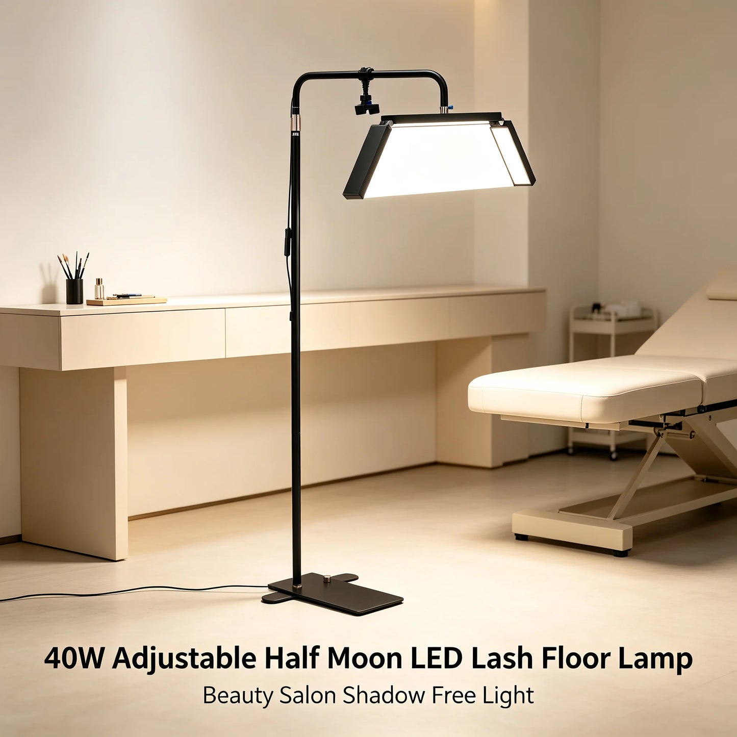 Bymaocar Half Moon LED Lash Light For Eyelash Extensions PMU Salon