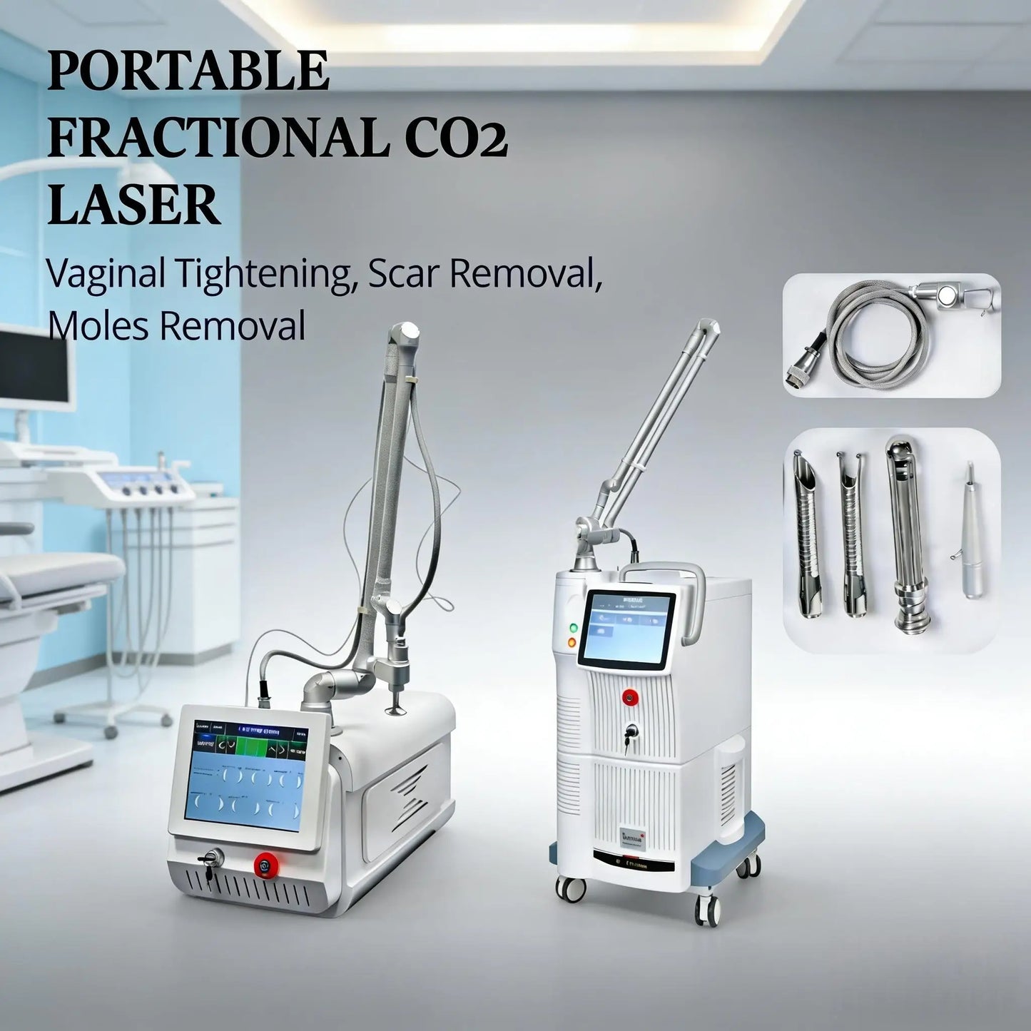 GIOIO 10600nm Fractional CO2 Skin Rejuvenation Device For Wrinkle Removal
