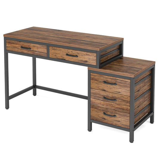 Tribesigns Computer Desk With Three Reversible Drawers